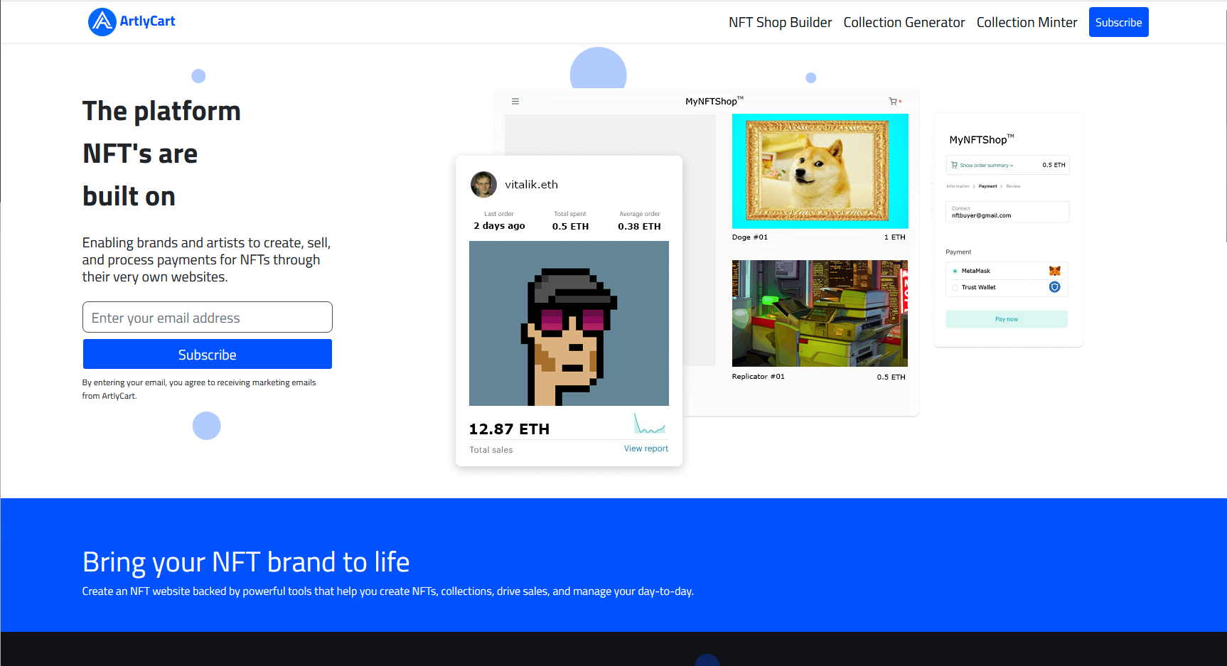 ArtlyCart (Generate-NFT.online)